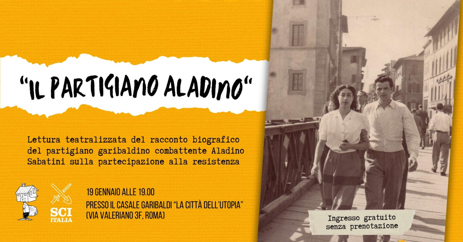 Lettura teatralizzata: “Il partigiano Aladino” Le guerre e le Resistenze di un uomo comune